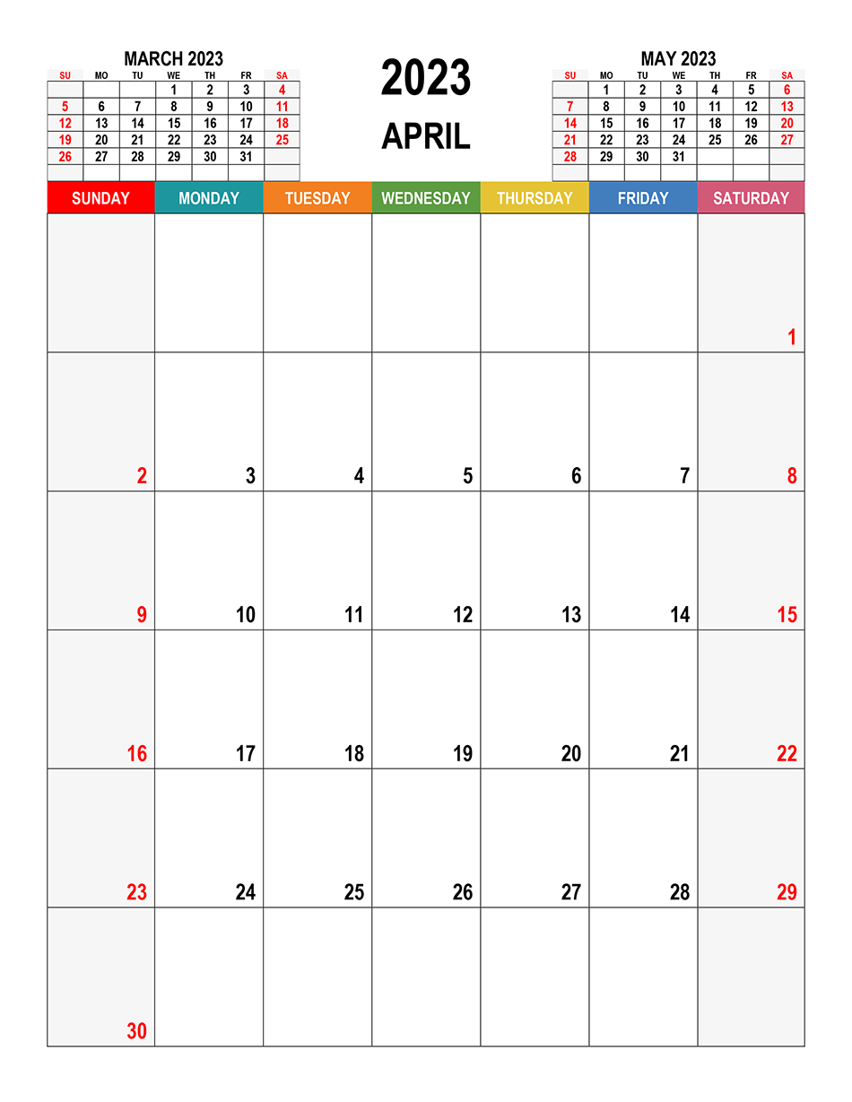 Printable 04/2023 Calendar 6