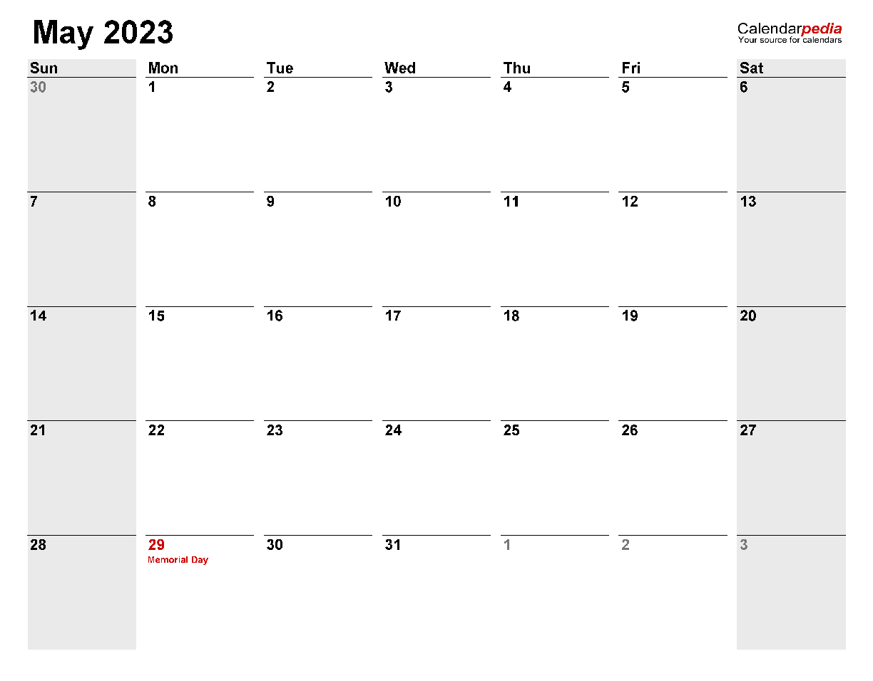 Printable 05/2023 Calendar 6