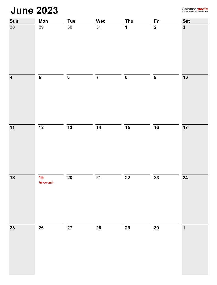 Printable 06/2023 Calendar 5