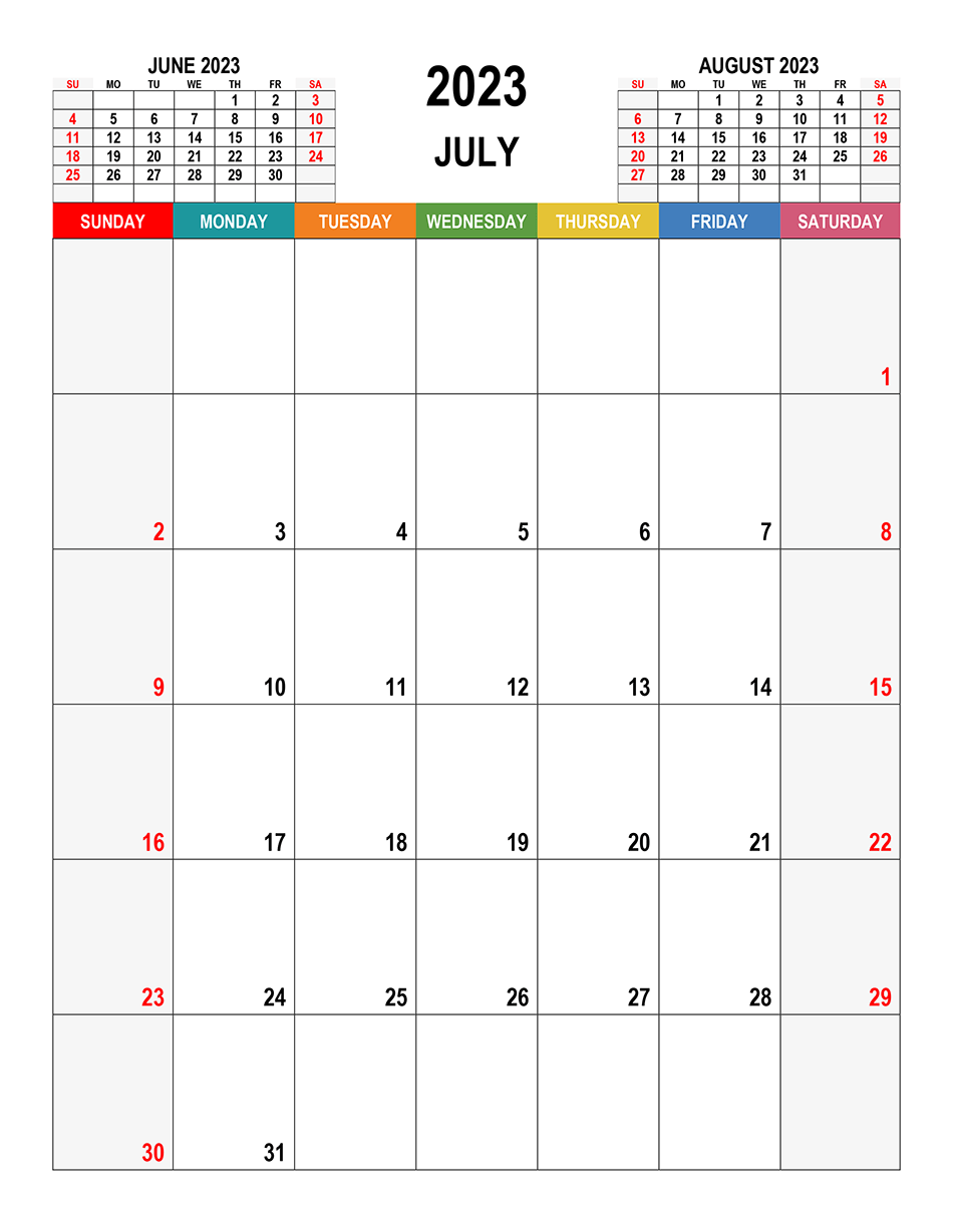 Printable 07/2023 Calendar 6