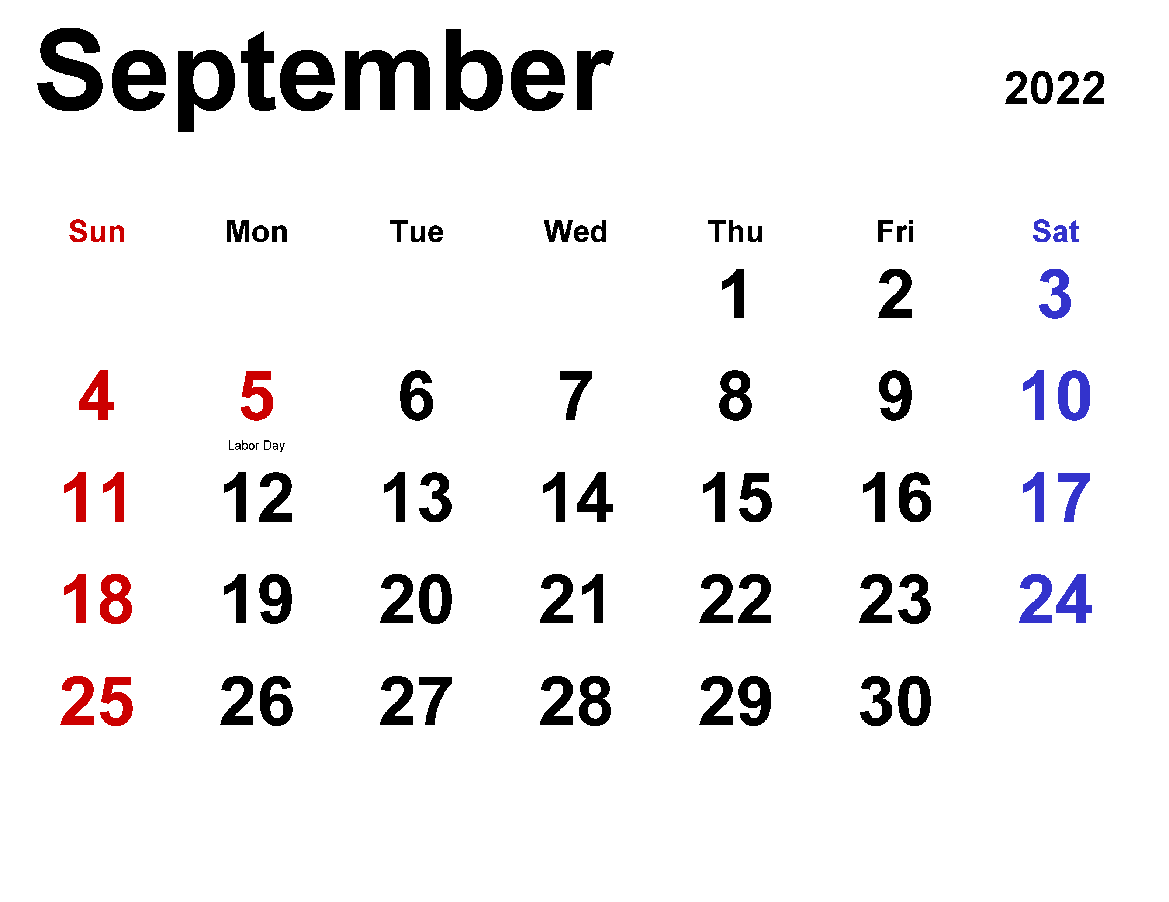 Printable 09/2022 Calendar 3