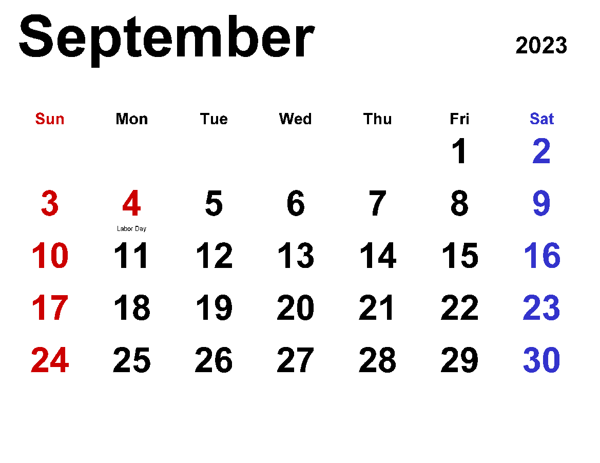 Printable 09/2023 Calendar 5
