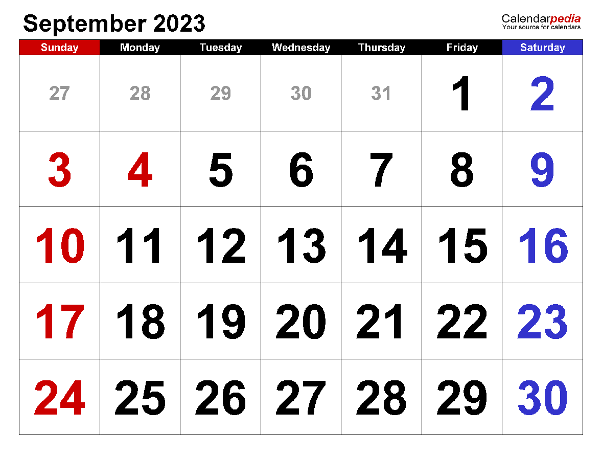 Printable 09/2023 Calendar 7