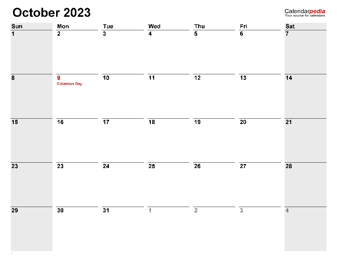 Printable 10/2023 Calendar 2