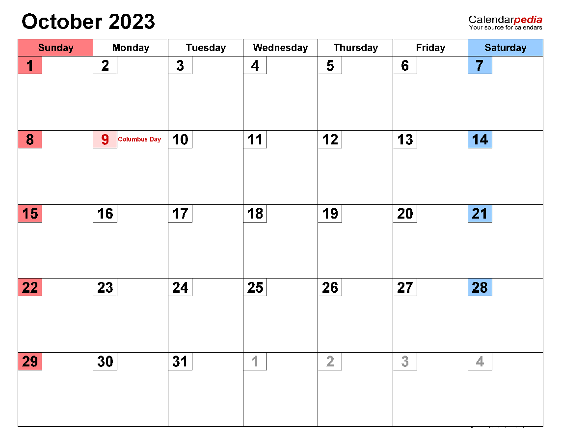 Printable 10/2023 Calendar 6