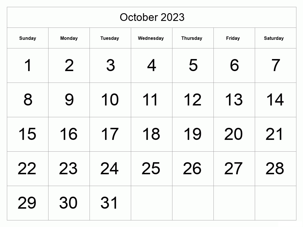 Printable 10/2023 Calendar 7