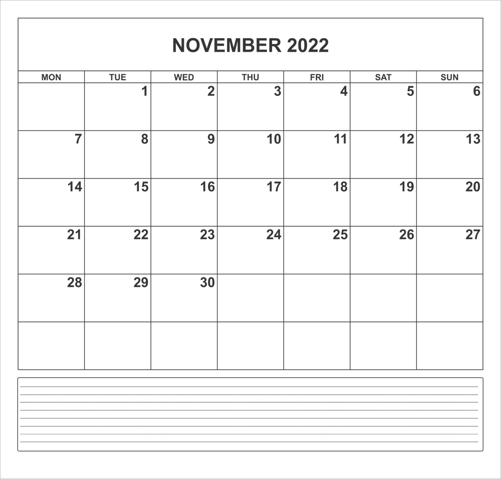 Printable 11/2022 Calendar 5