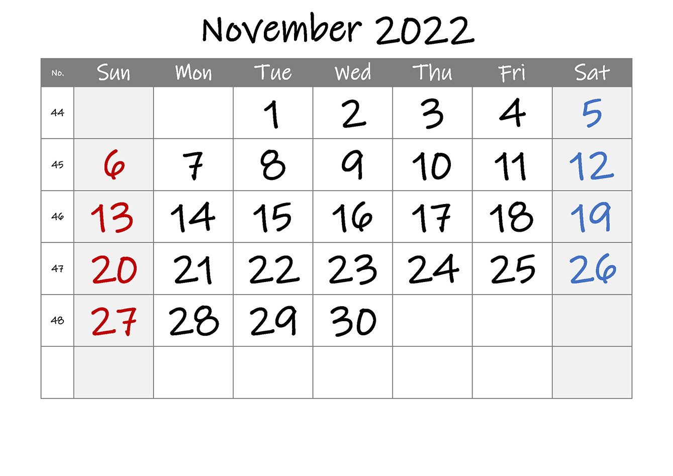 Printable 11/2022 Calendar 8