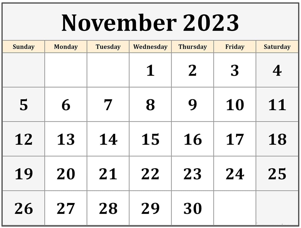 Printable 11/2023 Calendar 3
