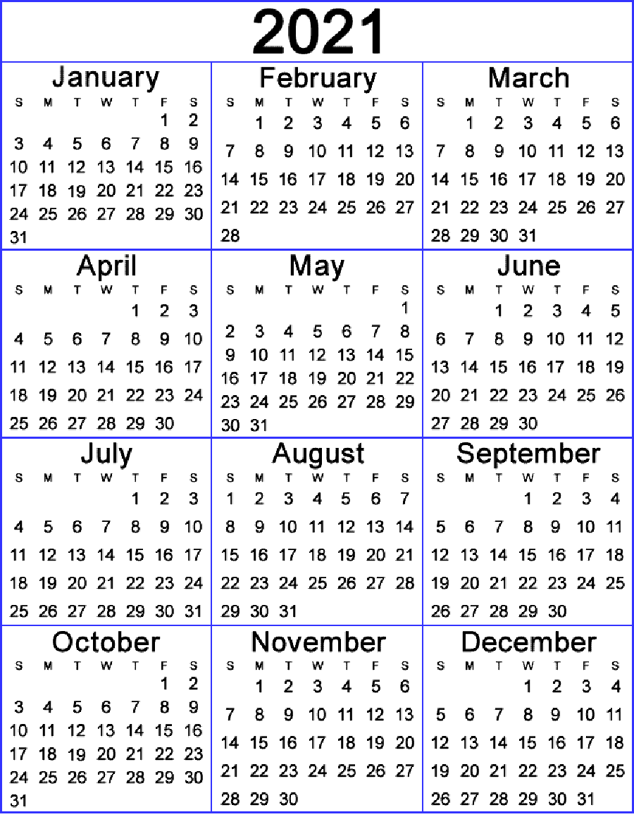 Printable 2022 Calendar horizontal