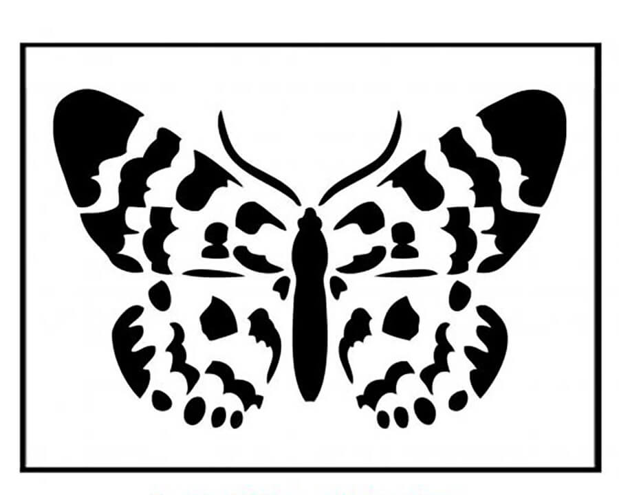 Printable Butterfly Stencil 17