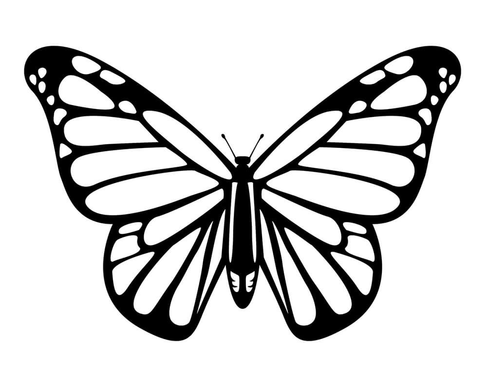 Printable Butterfly Stencil 4