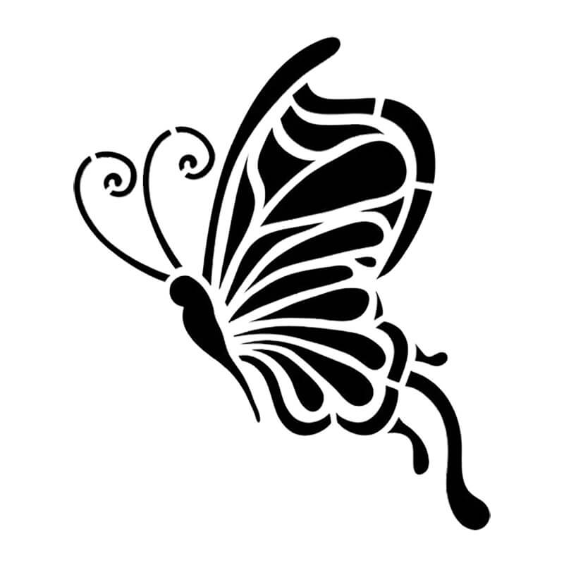 Printable Butterfly Stencil 8