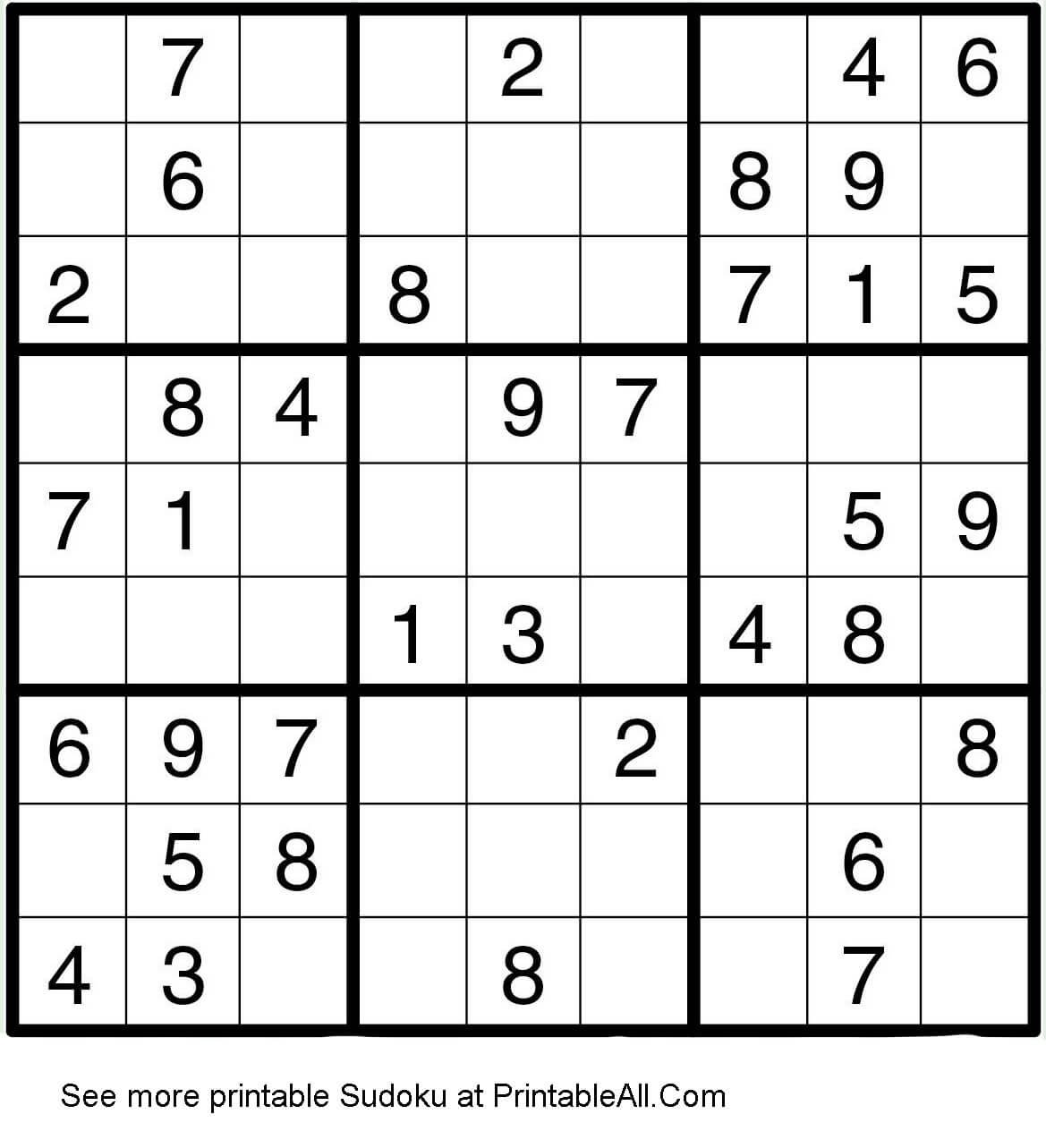 Printable Easy Sudoku 2
