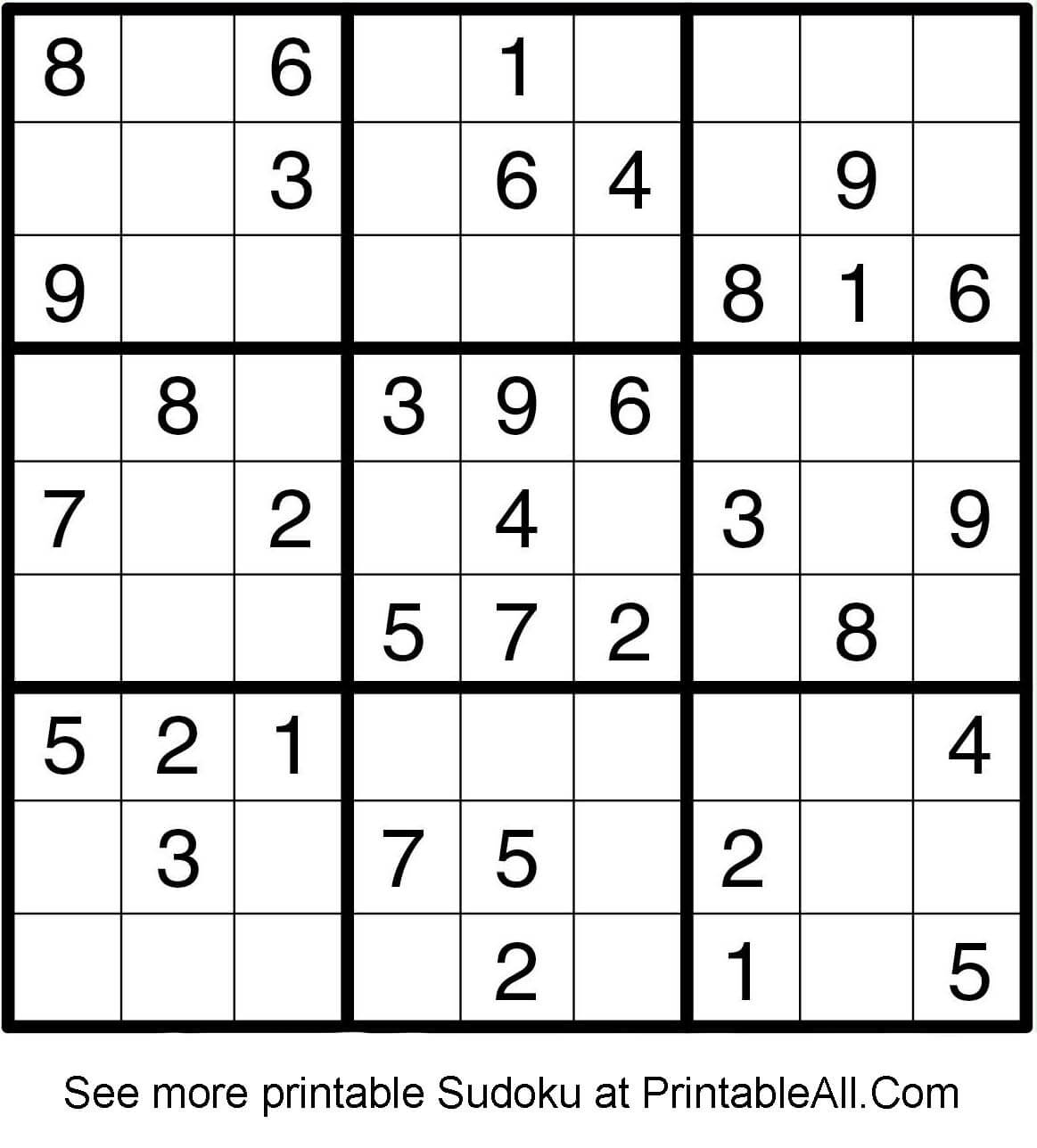 Printable Easy Sudoku 6