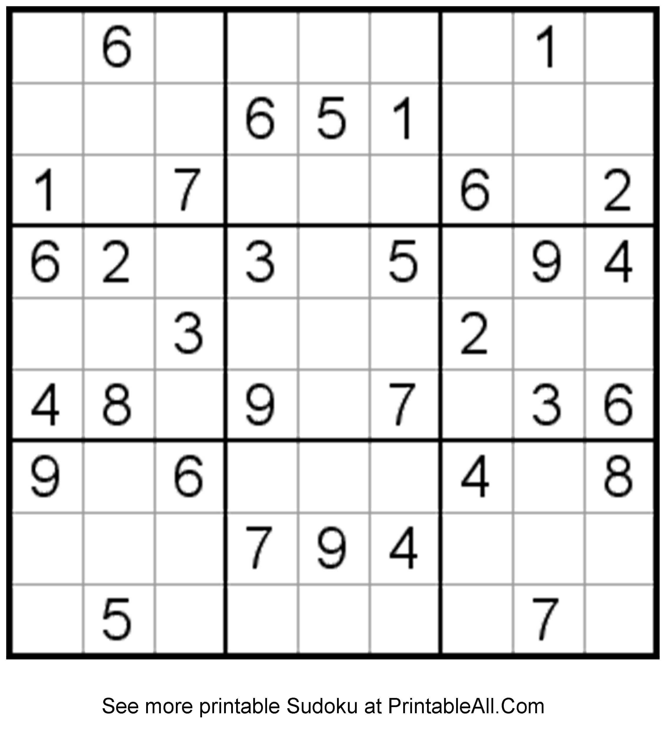 Printable Easy Sudoku 8