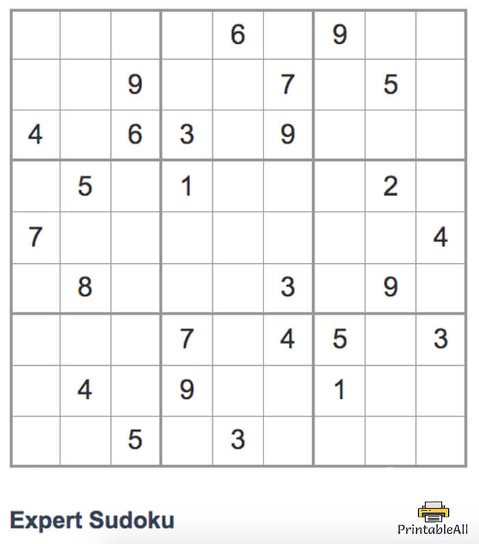 Printable Expert Sudoku 13