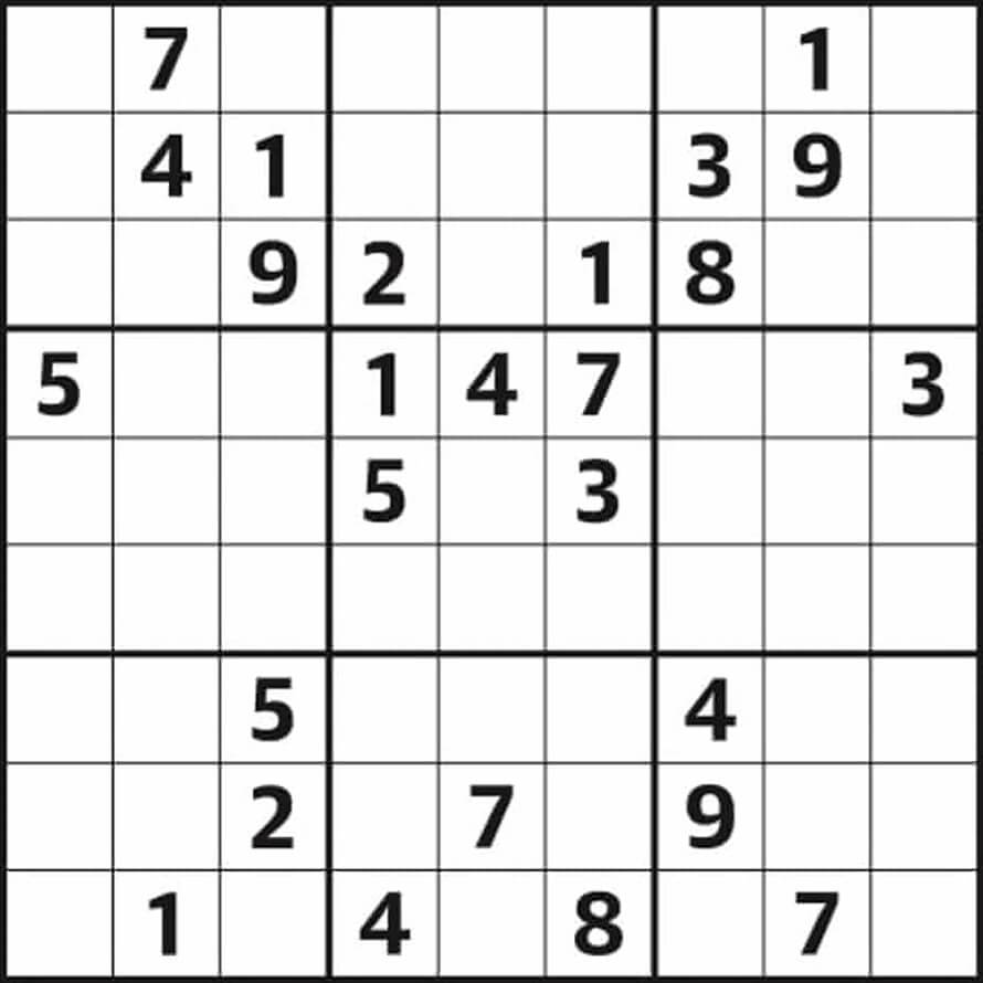 Printable Expert Sudoku 3