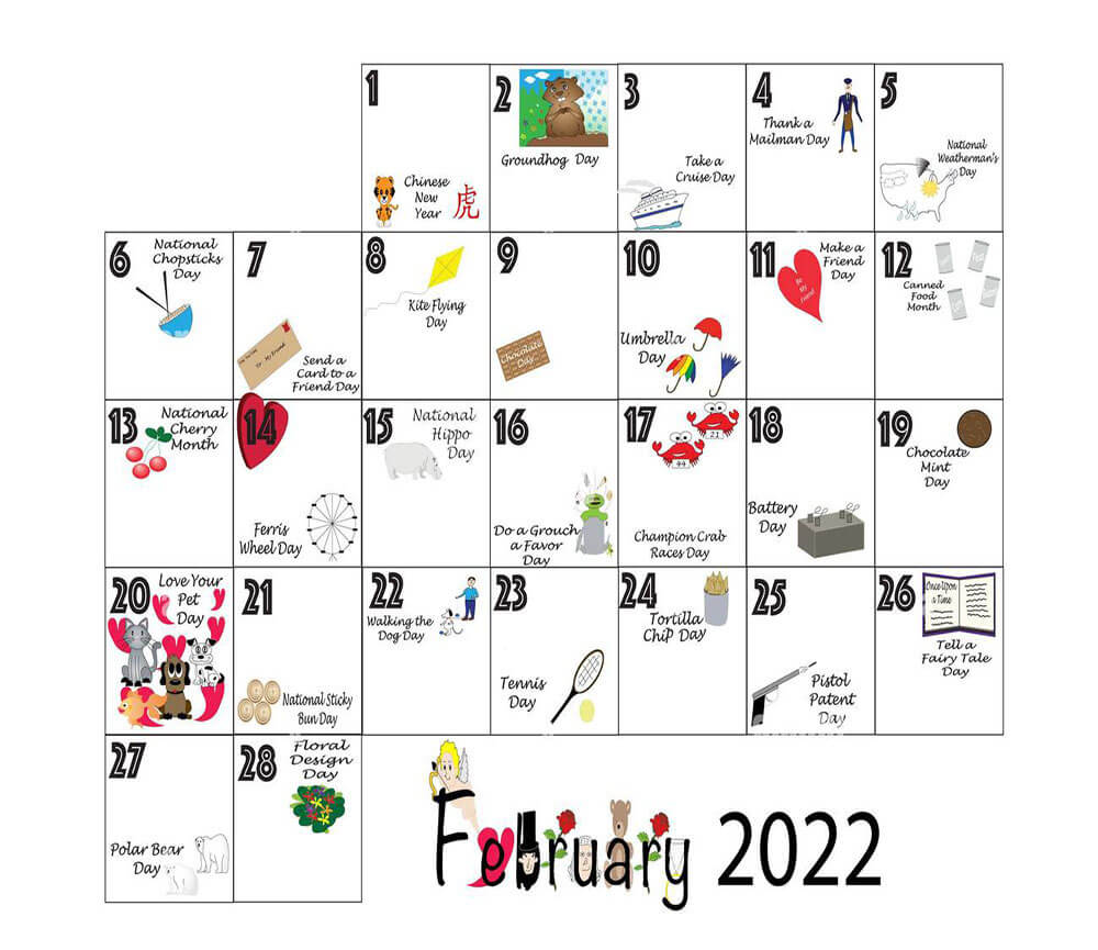 Printable February 2022 Calendar 9