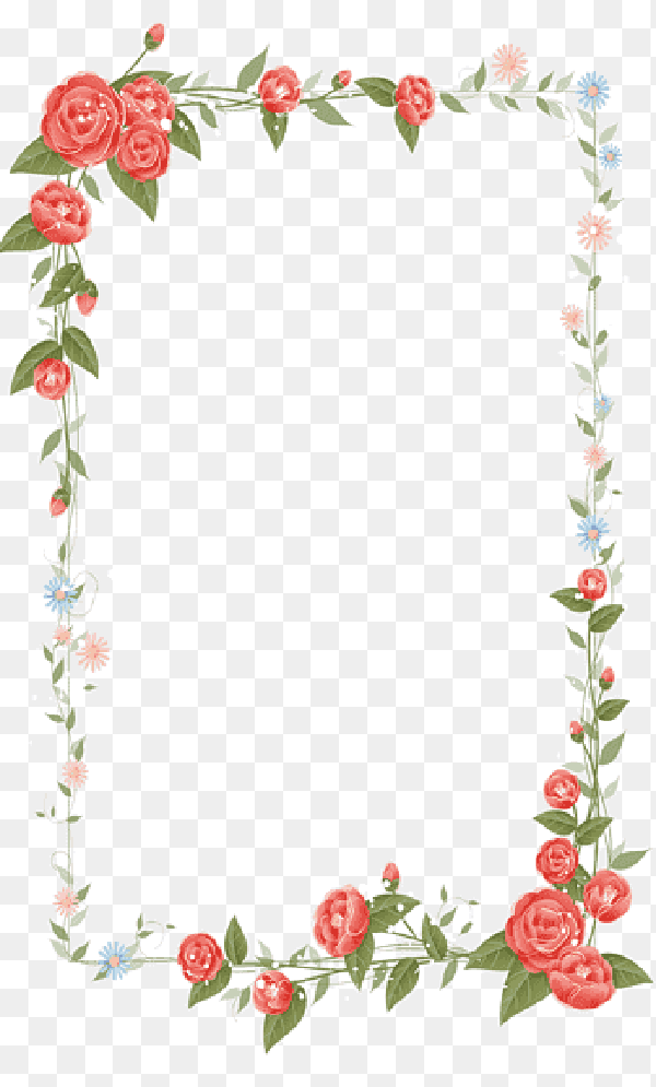 Printable Flower Border 17