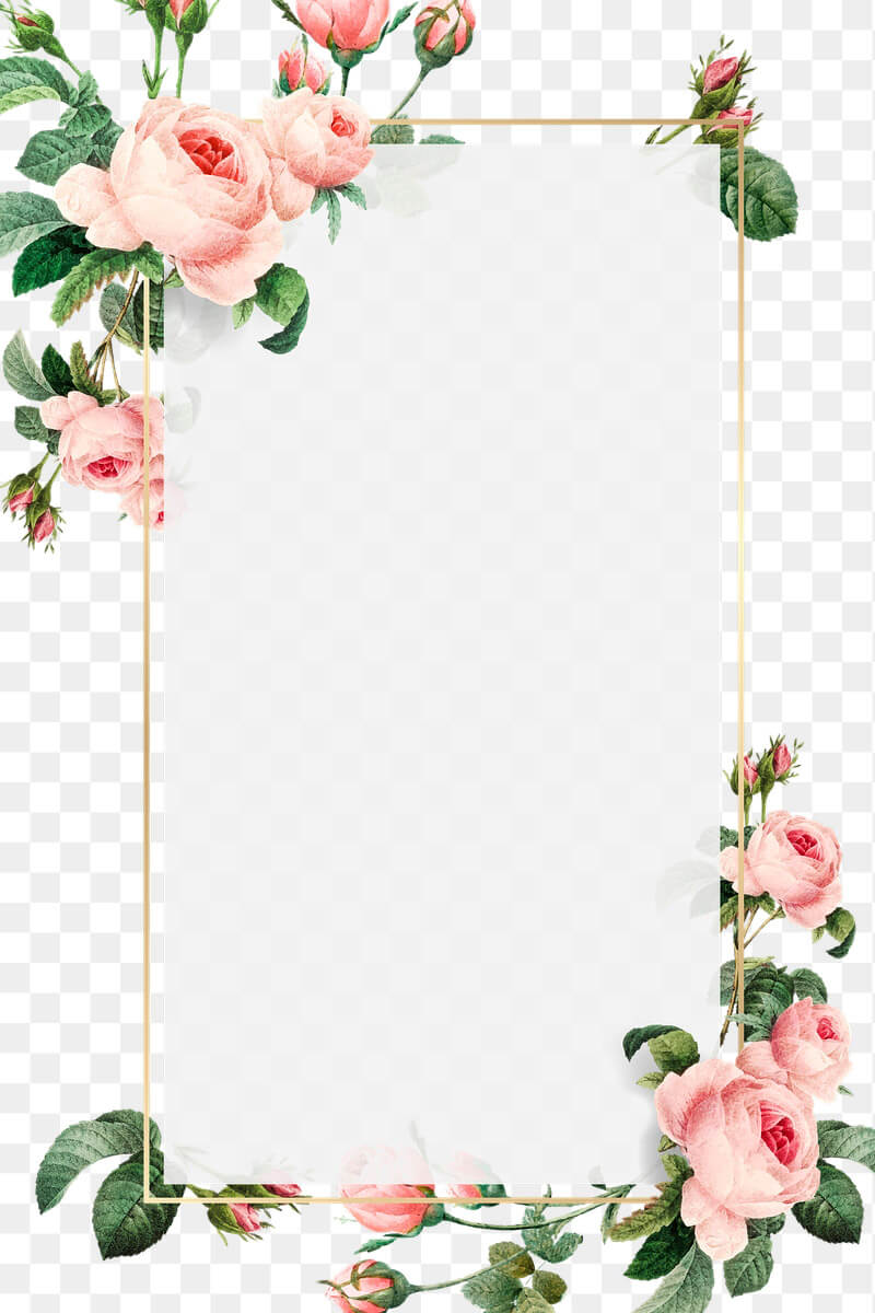 Printable Flower Border 19
