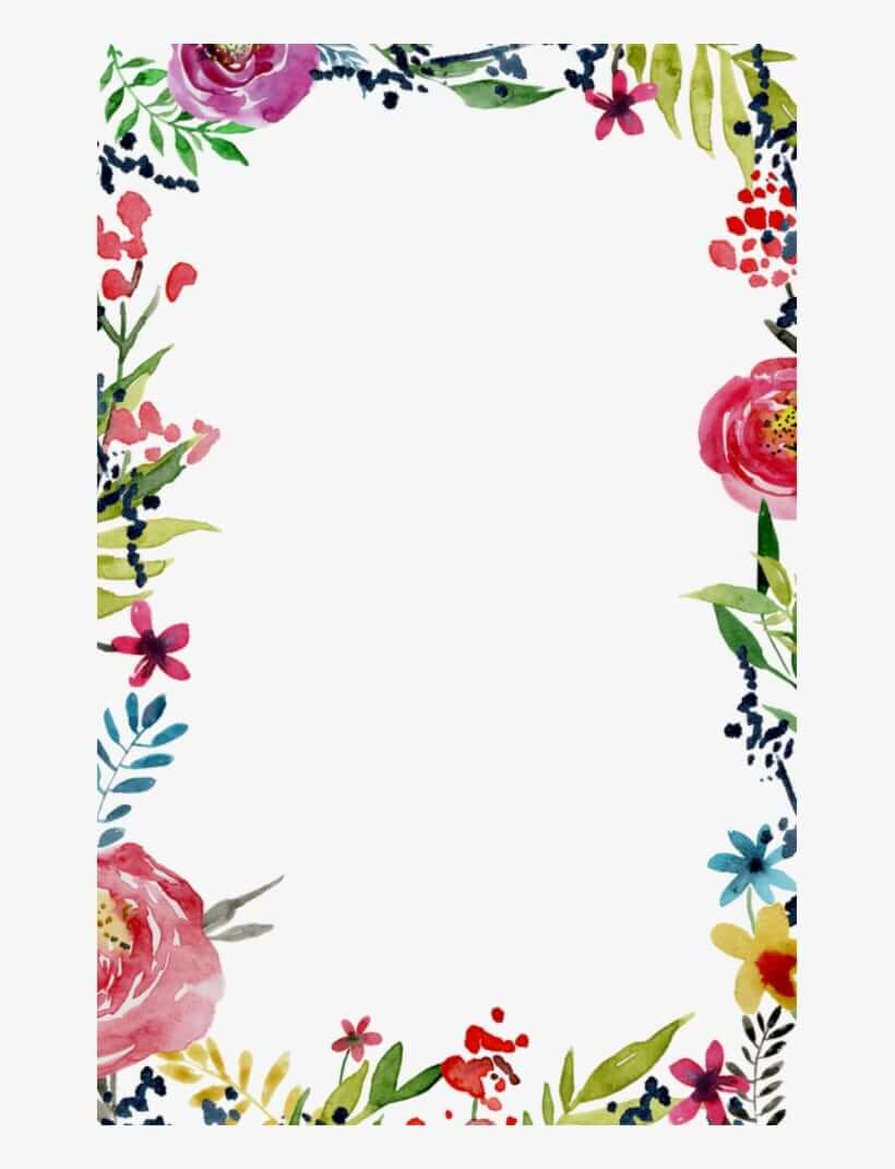 Printable Flower Border 29