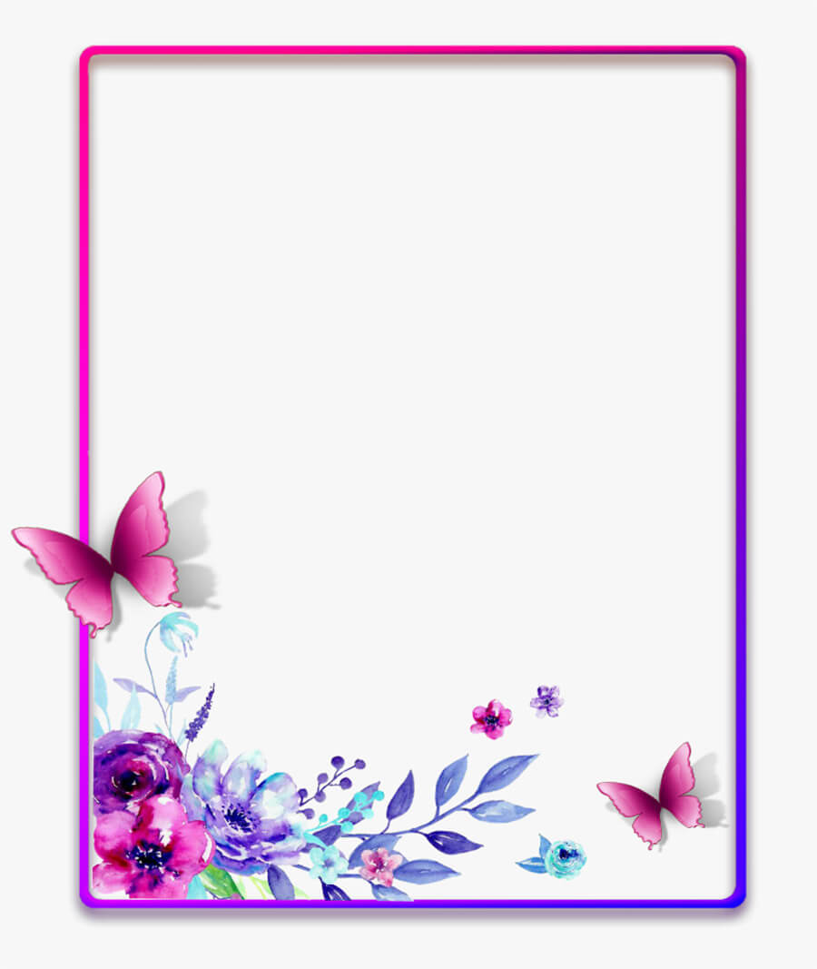 Printable Flower Border 31