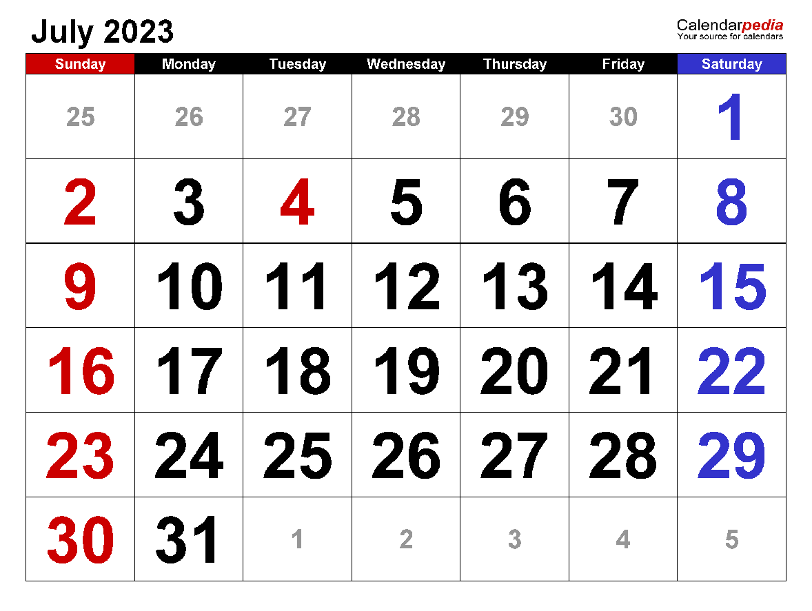 Printable July 2023 Calendar 5