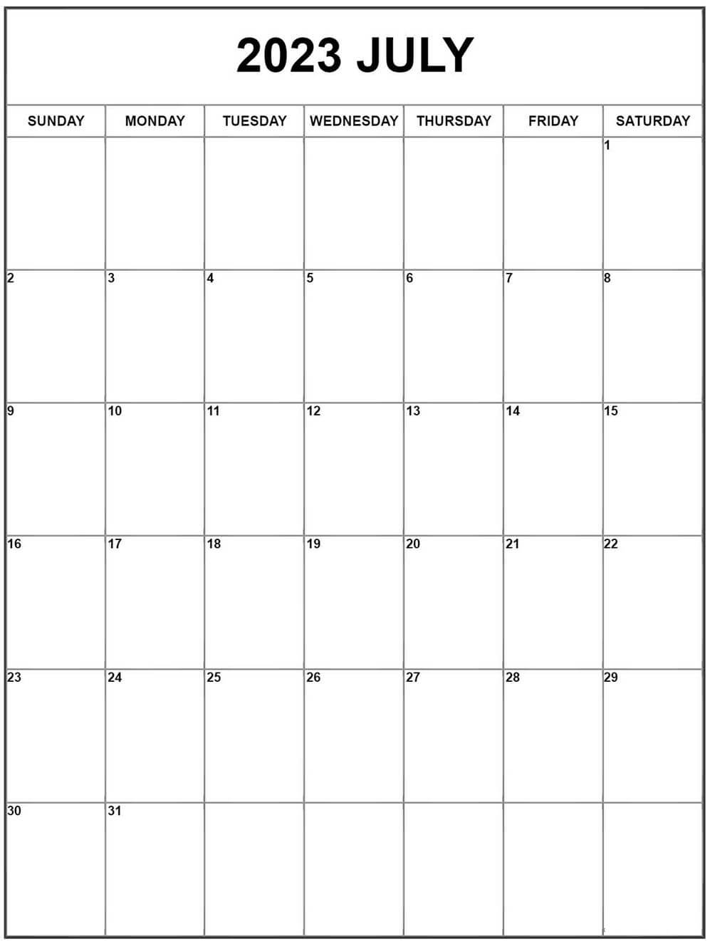 Printable July 2023 Calendar 8