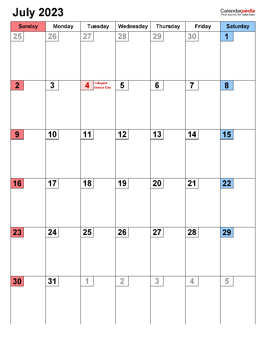 Printable July 2023 Calendar 9