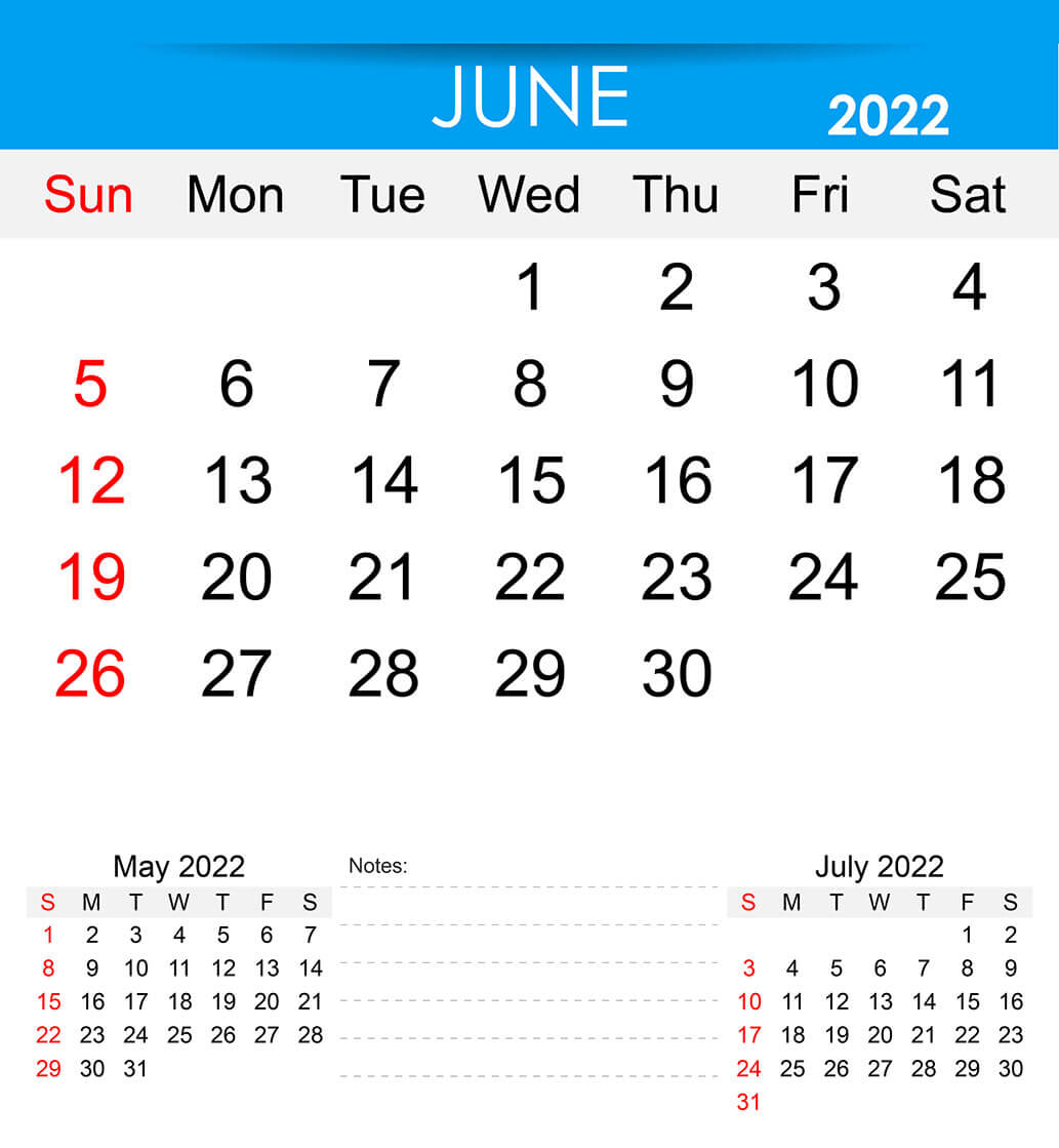 Printable June 2022 Calendar 18