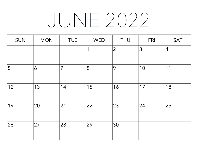 Printable June 2022 Calendar 3