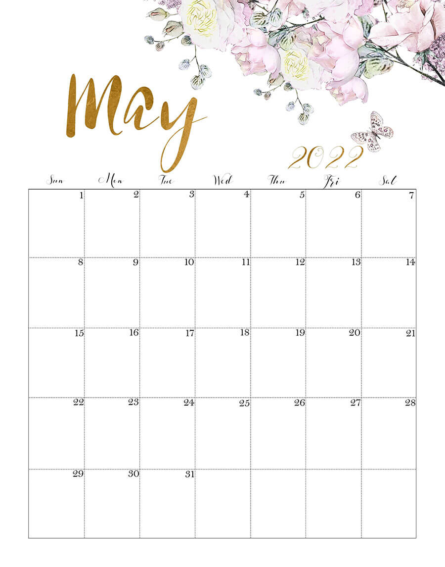 Printable May 2022 Calendar 10
