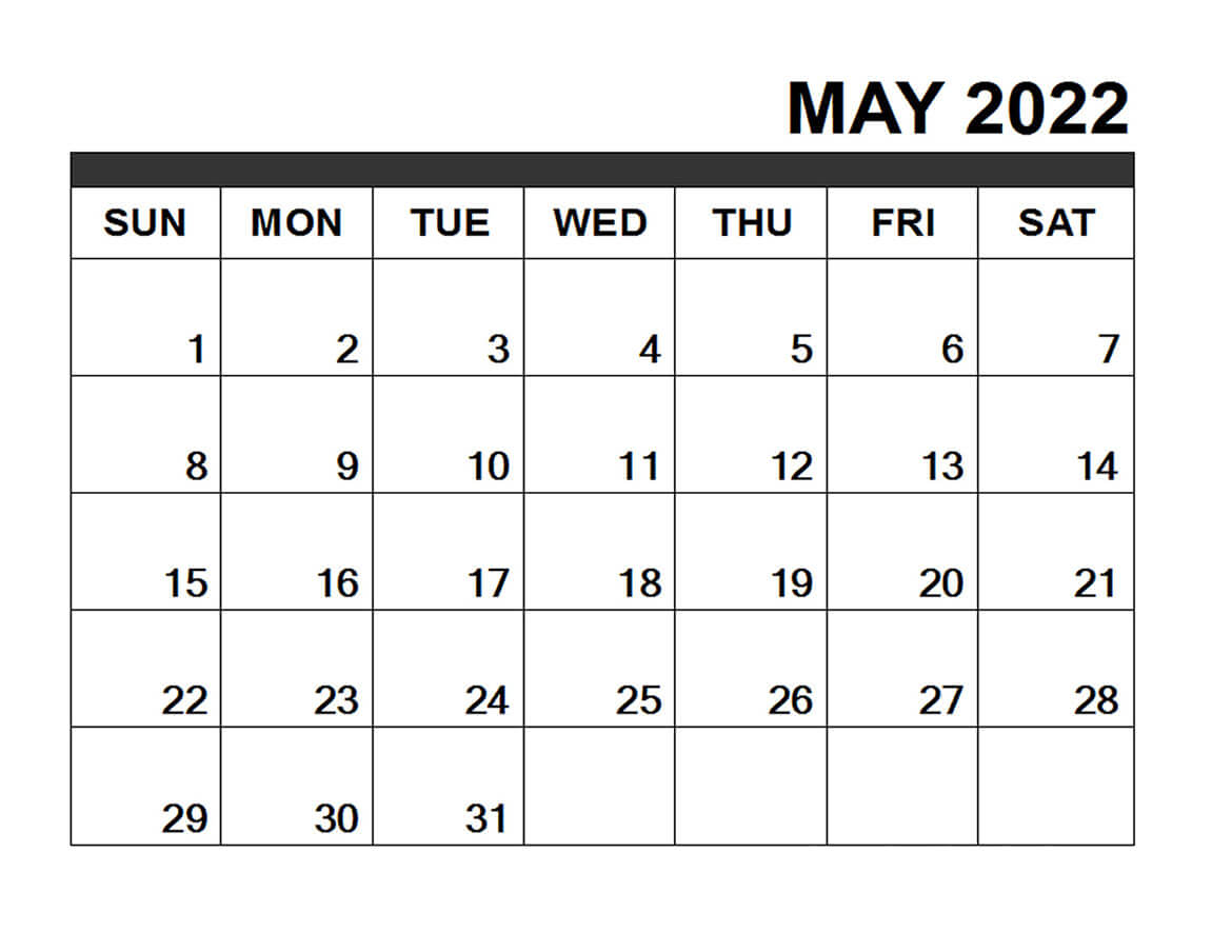 Printable May 2022 Calendar 18