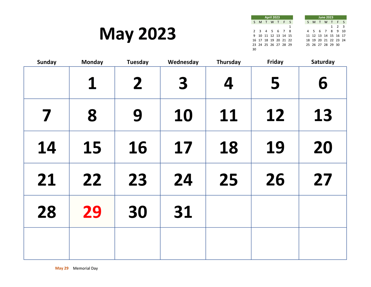 Printable May 2023 Calendar 5