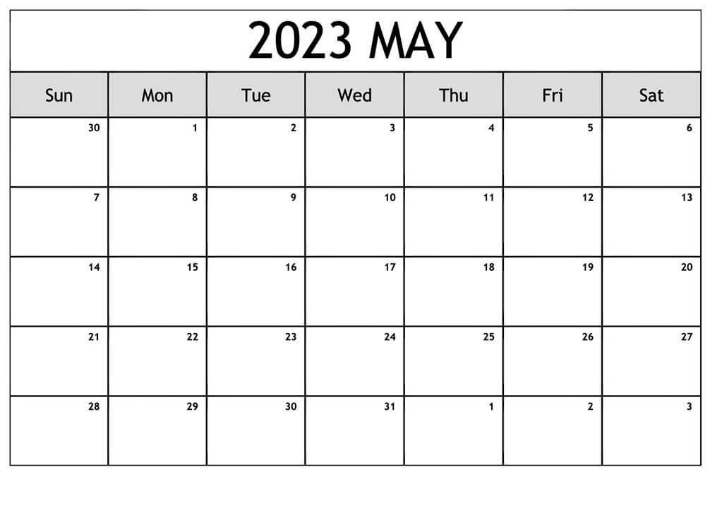 Printable May 2023 Calendar 6