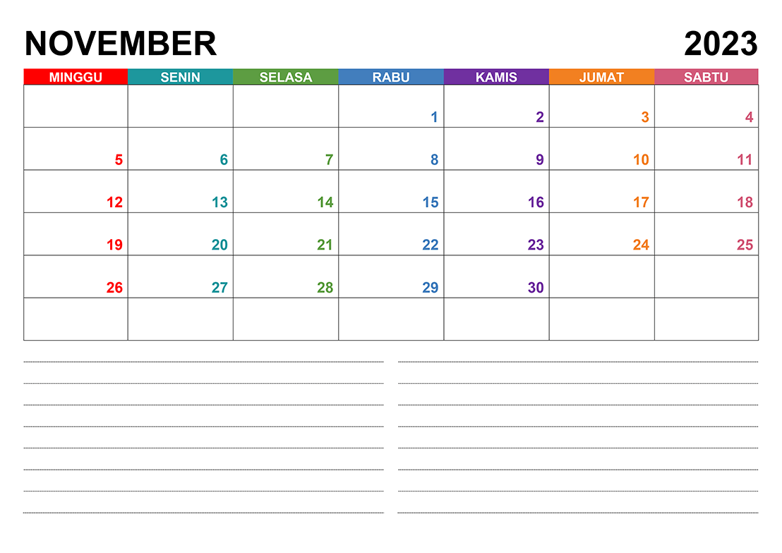 Printable November 2023 Calendar 8