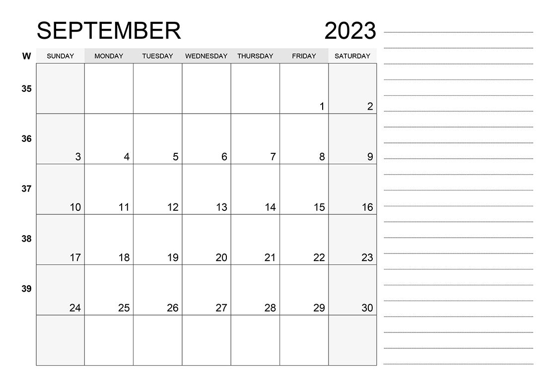 Printable September 2023 Calendar 5