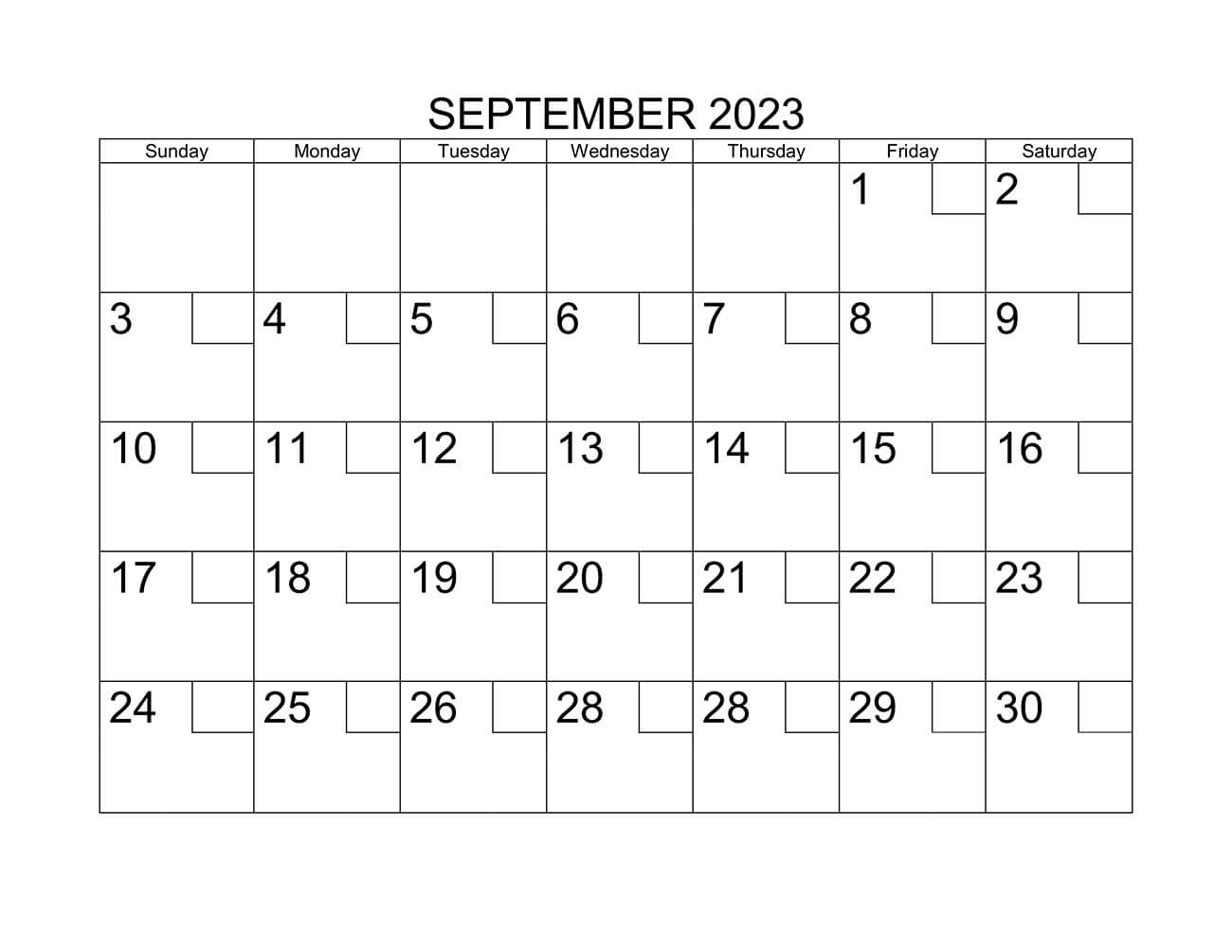 Printable September 2023 Calendar 8