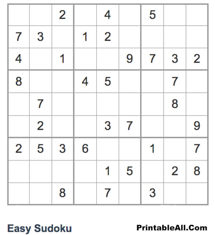 Printable Simple Sudoku 5