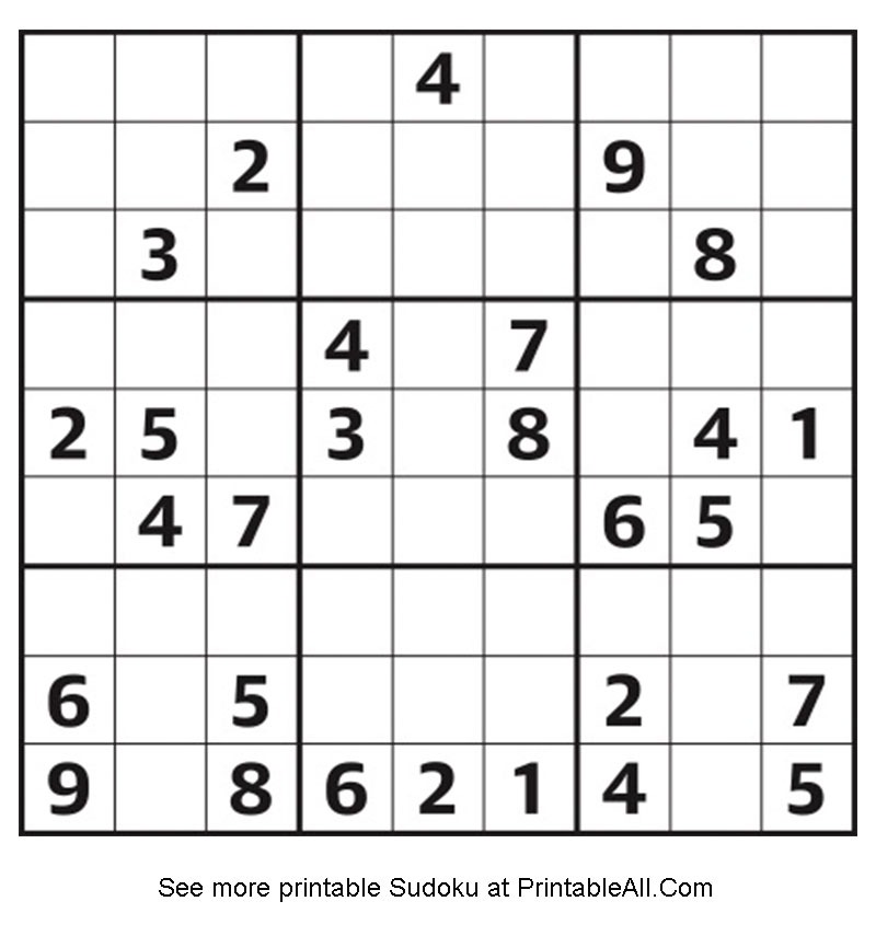 Printable Sudoku Medium 11