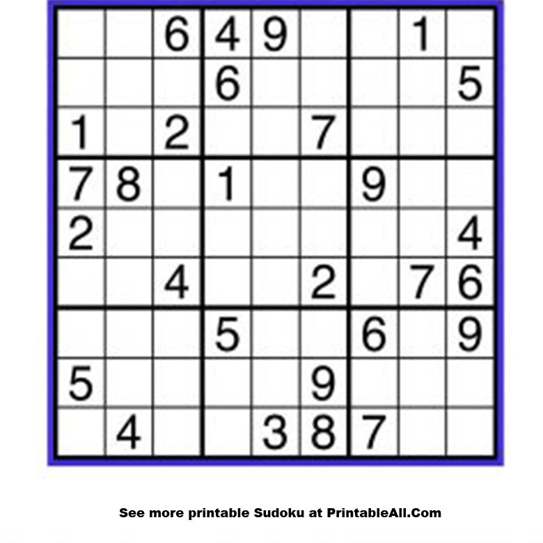 Printable Sudoku Medium 3