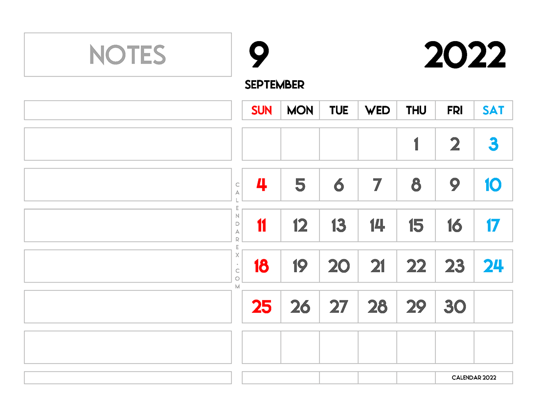 Printable September 2022 Calendar 5