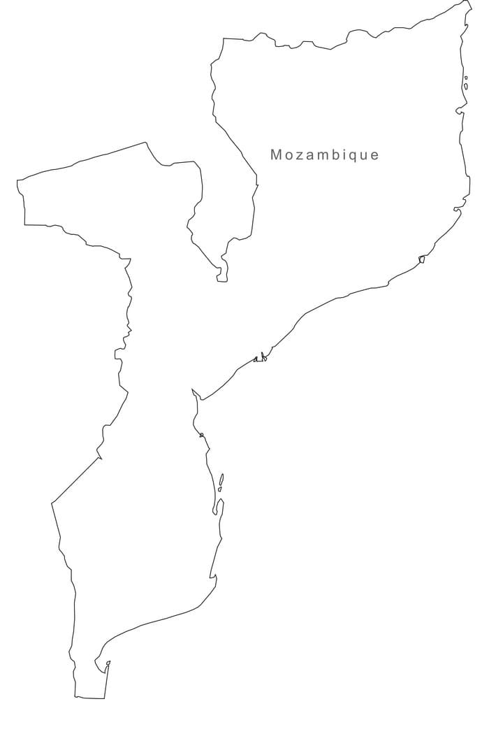 Primtable Mozambique Map
