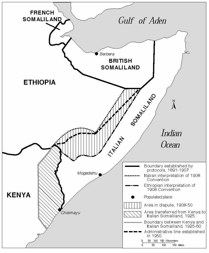Prinatble Somalia States Map