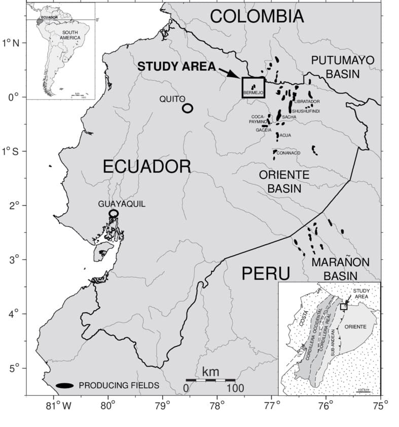 Printable A Map Of Ecuador