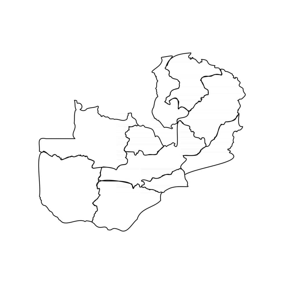 Printable A Map Of Zambia