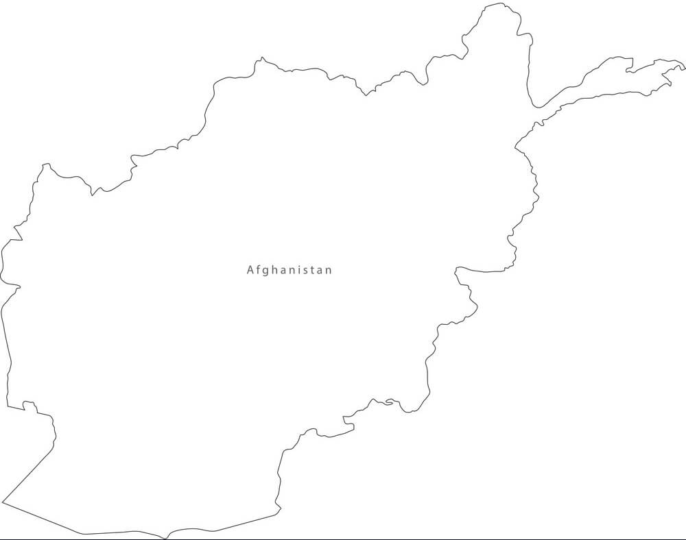 Printable Afghanistan On The Map