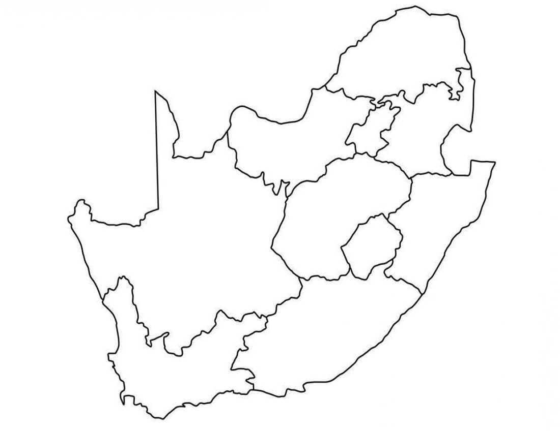 Printable Africa Map Blank 4