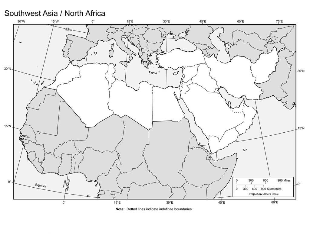 Printable Africa Map Blank 6